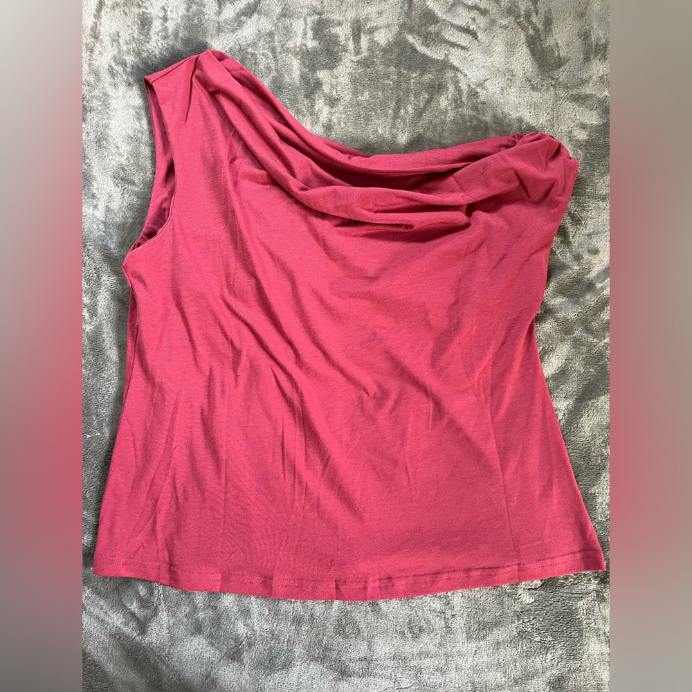women’s dress shirt off-the-shoulder red size M SHEIN